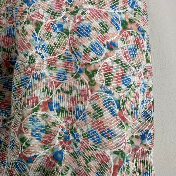 Unique Vintage Floral Print Halter Crop Top - Picture 8 of 8